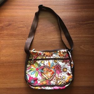LeSportsac Floral Shoulder Sling Bag